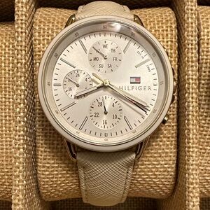 Tommy Hilfiger Cream Multifunction Watch